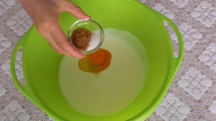 faire de la pâte à pizza rapide sur le kéfir