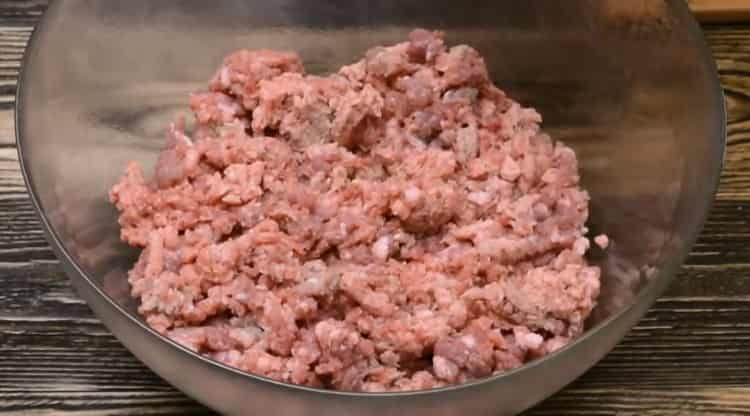 To prepare meatballs, prepare the meat