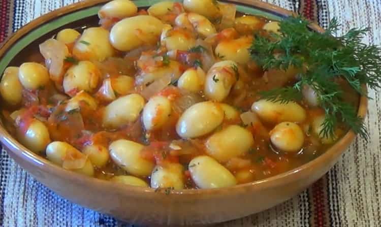 pupiņu sautējums ir gatavs