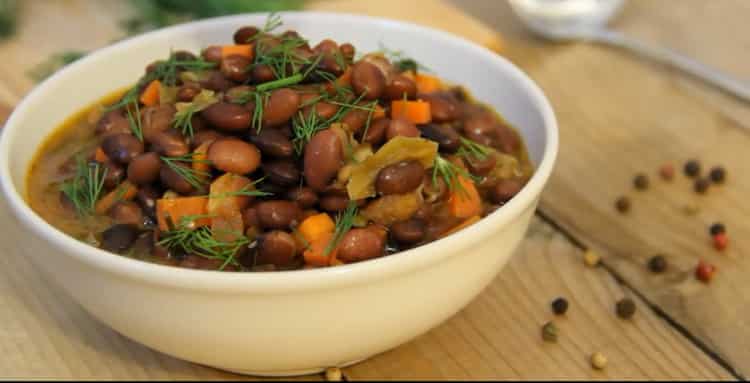 Guiso de frijoles con verduras receta paso a paso con foto
