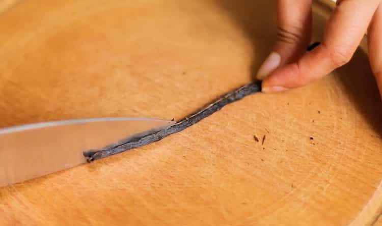 Para fazer sorvete de pistache, prepare a baunilha