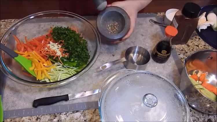 Für Gewürze bereiten Sie Gewürze vor