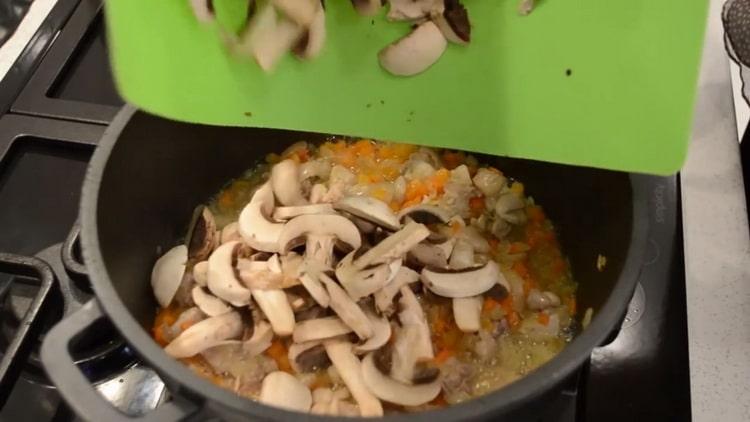 Para hacer trigo sarraceno, mezcle los ingredientes