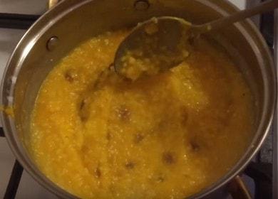 Nous préparons une délicieuse bouillie de maïs avec de la citrouille selon une recette détaillée avec photo.