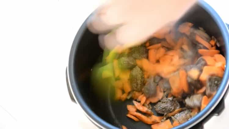 For at fremstille boghvede skal du hakke gulerødderne