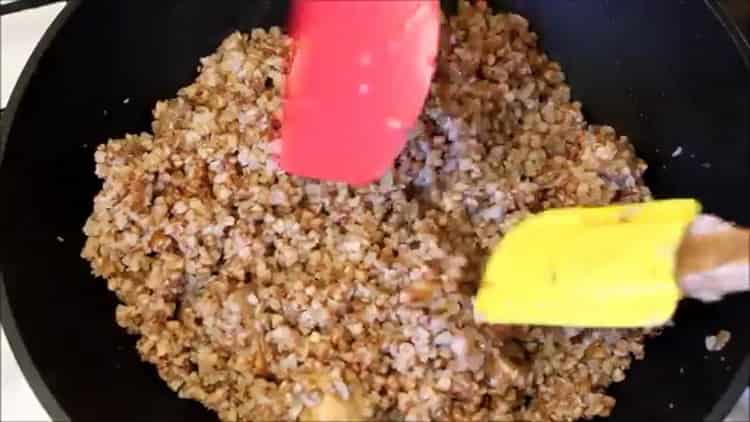 Bovete med svamp steg för steg recept med foto