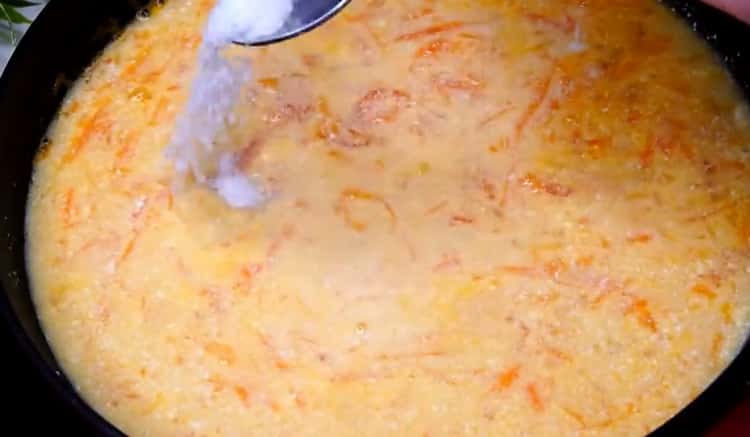 За да направите елда, добавете сол