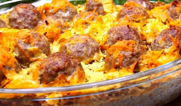 елда с кайма във фурната е готова