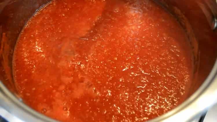 Smälta ingredienserna för lecho