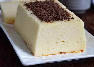 Rețetă de budincă semolată pas cu pas cu fotografie