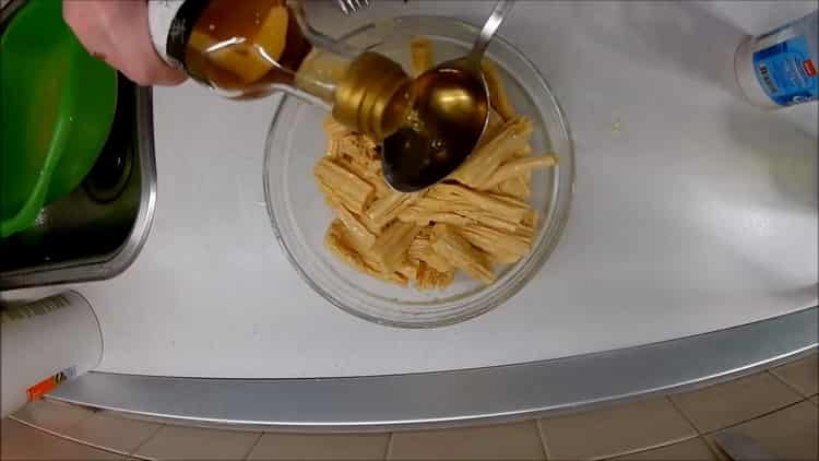 Pregătim sparanghel uscat conform unei rețete pas cu pas cu o fotografie