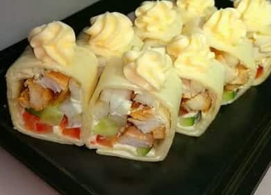 Tortilla cu pui reteta pas cu pas cu fotografie