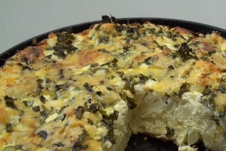 Receta de coliflor con huevo paso a paso con foto