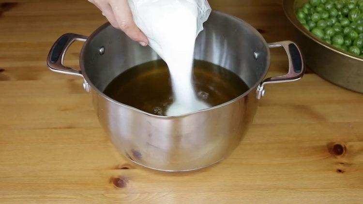 Ajouter du sucre pour cuisiner