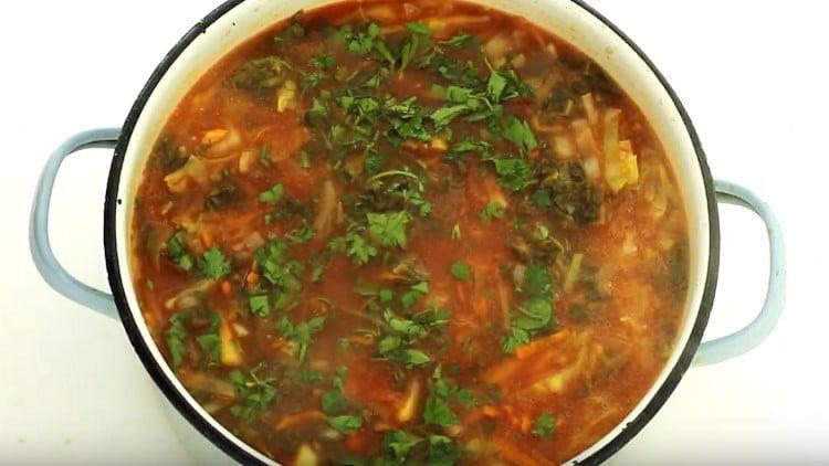 borșul nostru de varză proaspătă este gata.