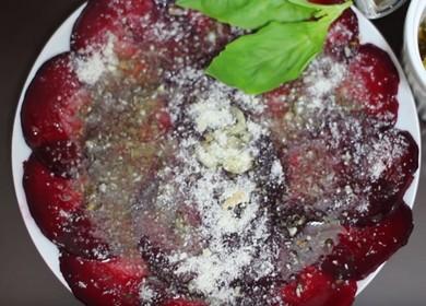 Carpaccio de betterave rouge - recette originale
