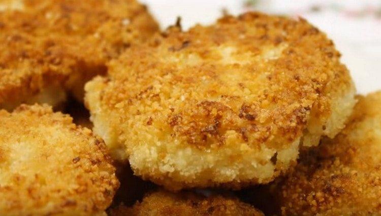 Tăieturile de conopidă sunt grosiere și foarte gustoase.