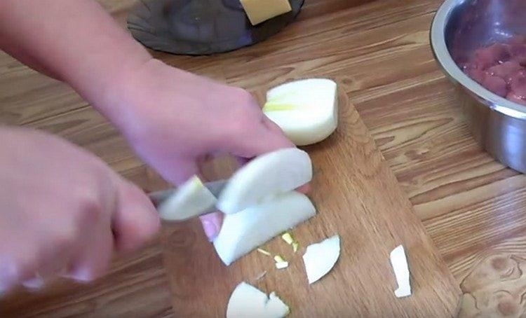 קוצצים את הבצל.