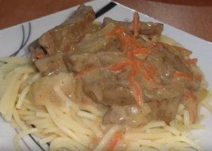 Grey gustos și gros de ficat de porc: gătit conform rețetei cu o fotografie.