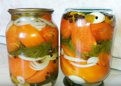 Jumătăți gustoase de roșii cu ceapă pentru iarnă 🍅