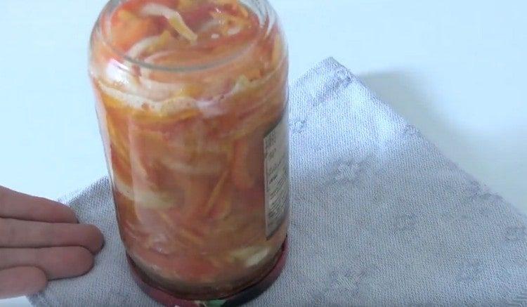 Salát Dávejte si pozor na vodku na zimu.