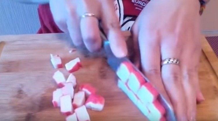 També tallem els pals de cranc.