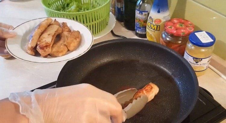 Steg fileten på begge sider.