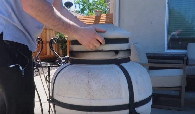 laissez le tandoor se réchauffer bien.