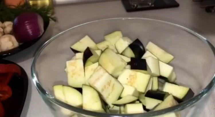 Madlavning Aubergine parabol