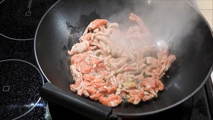 faire frire la viande