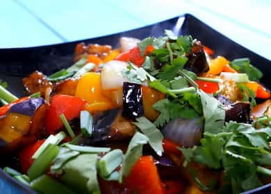 Čínský sladkokyselý lilek 