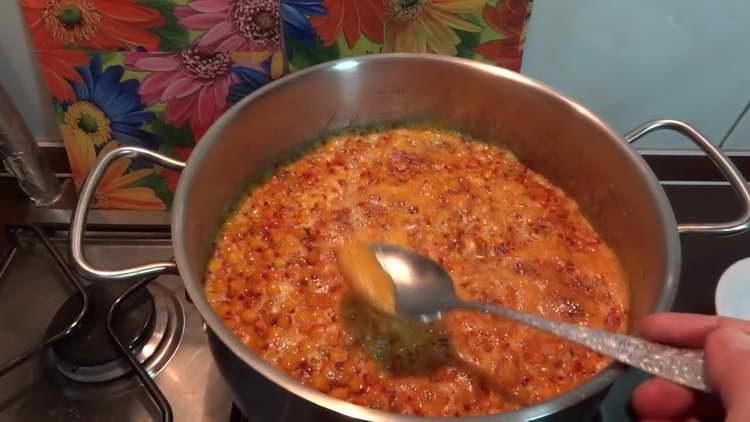 remova a espuma da geléia