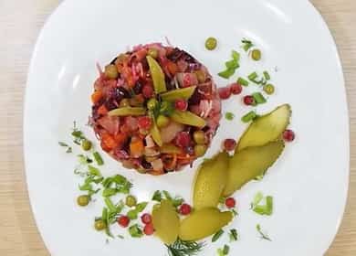 Klasická vinaigrette - recept s hráškem a zelím 🥣