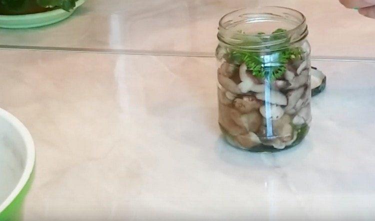 أضف الخل والشبت.