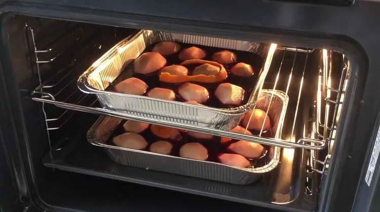 trimite perele la cuptor