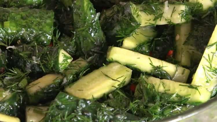 l'apéritif de concombre est prêt