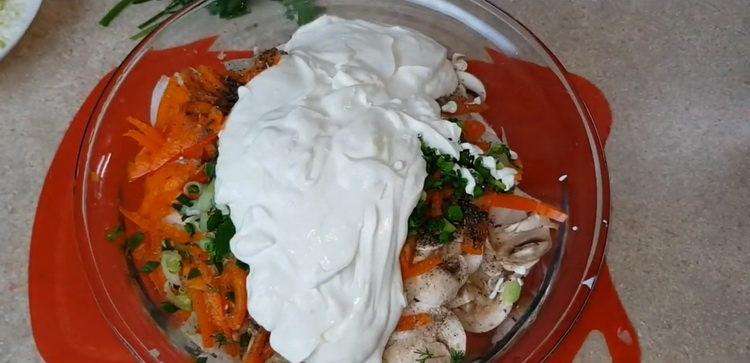 смесете съставките