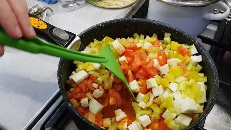 malzemeleri karıştır