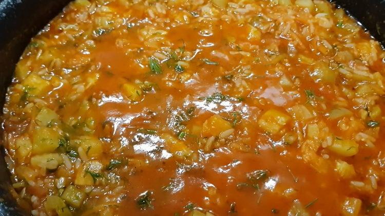 Gerçek dışı lezzetli kabak güveç pilav ile