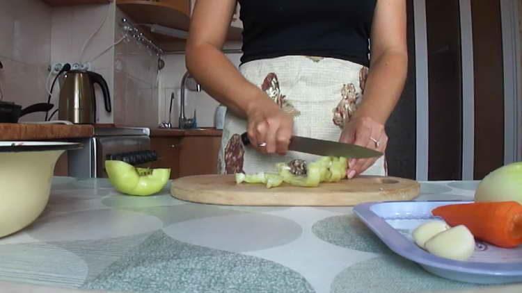 modo de rodajas de pimienta