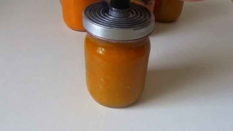 Jemný squashový kaviár s majonézou na zimu