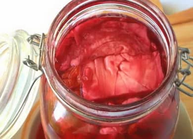 Пикантно кисело зеле с цвекло и незабавен чесън 🌶