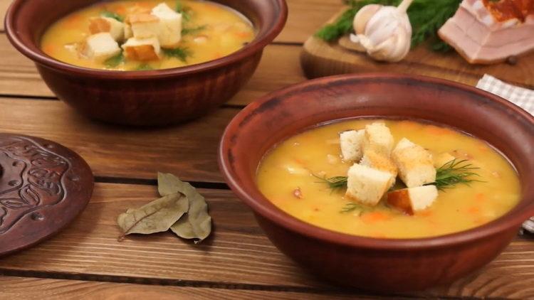 Reteta clasica de supa de mazare afumata