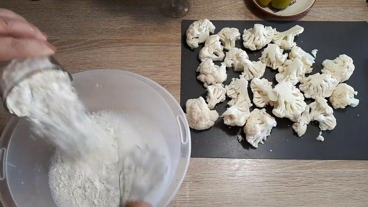 Prepara los ingredientes para cocinar.