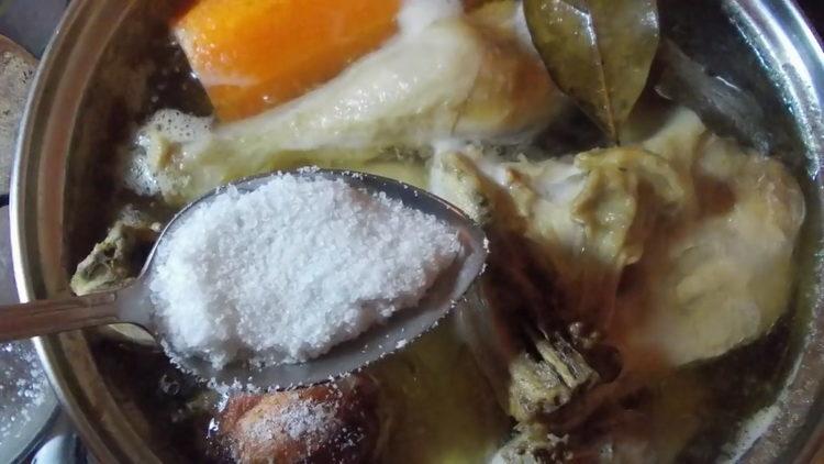 Adicione sal para cozinhar