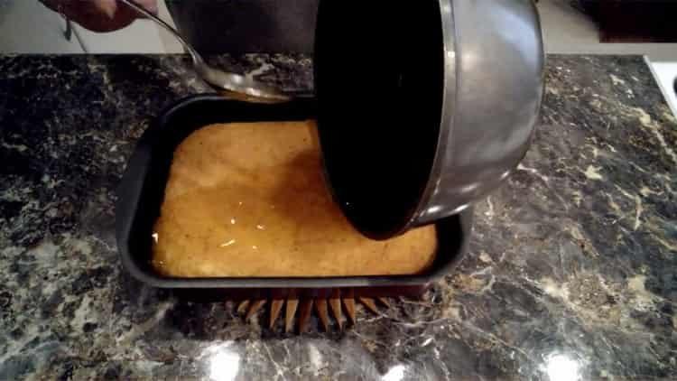 Despeje o xarope para cozinhar