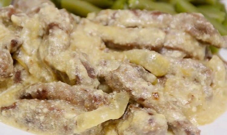 ficatul în smântână este gata