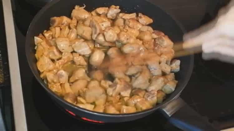 Prăjiți, prăjiți ingredientele