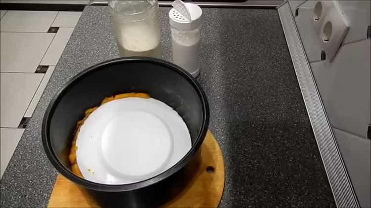 Förbered ingredienserna för matlagning.