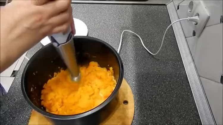 Slipa ingredienserna för att laga mat